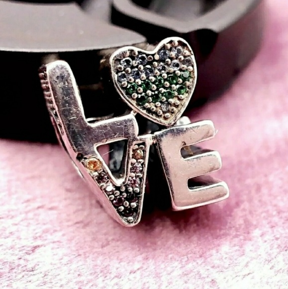 Pandora multi-colored love charm bead. - Picture 6 of 7